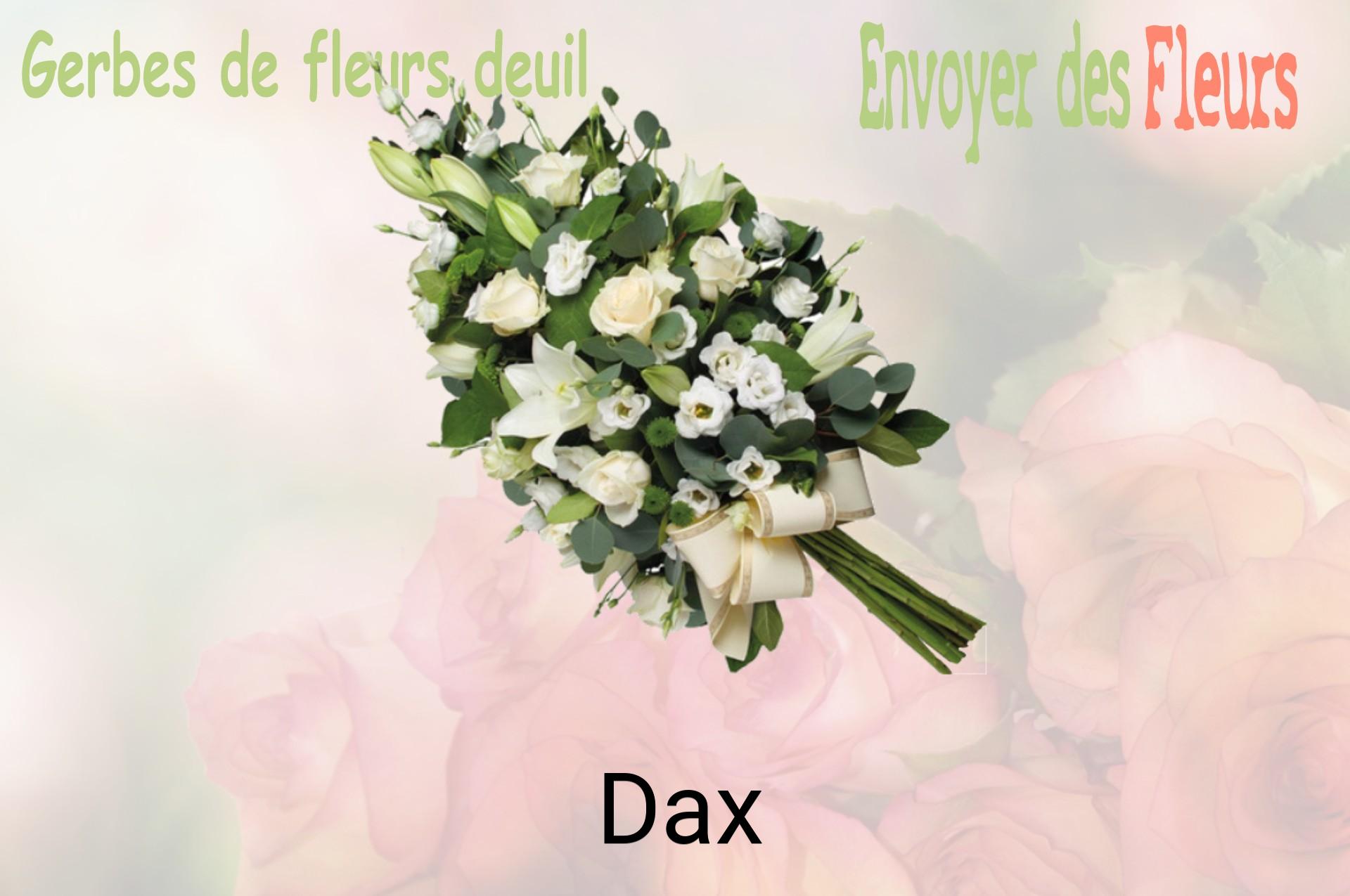 Gerbe de fleurs de deuil livrée à Dax